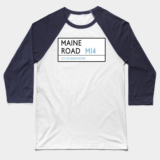 Main Road Man City Baseball T-Shirt by Confusion101